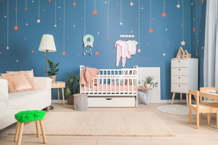 Theme based wall paint image for your newborn’s bedroom